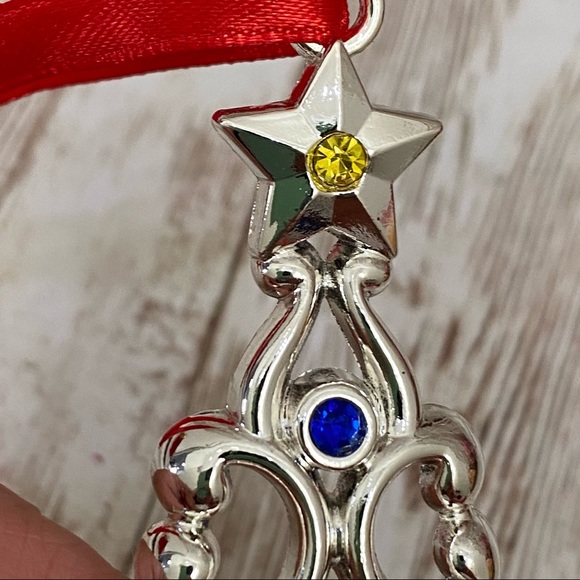 LENOX Sparkle and Scroll Multi-Crystal Silver-plate Tree Ornament - Picture 9 of 11